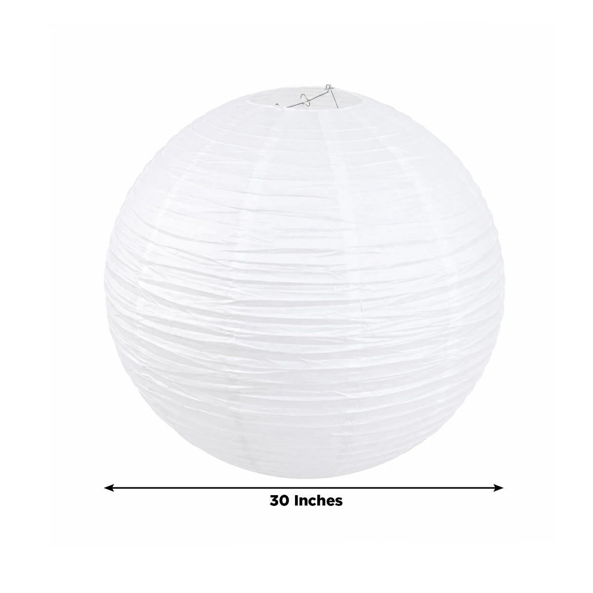 10 Pack White Round Hanging Paper Lanterns, 30" Chinese Sky Lanterns for Wedding, Party & Event Deco