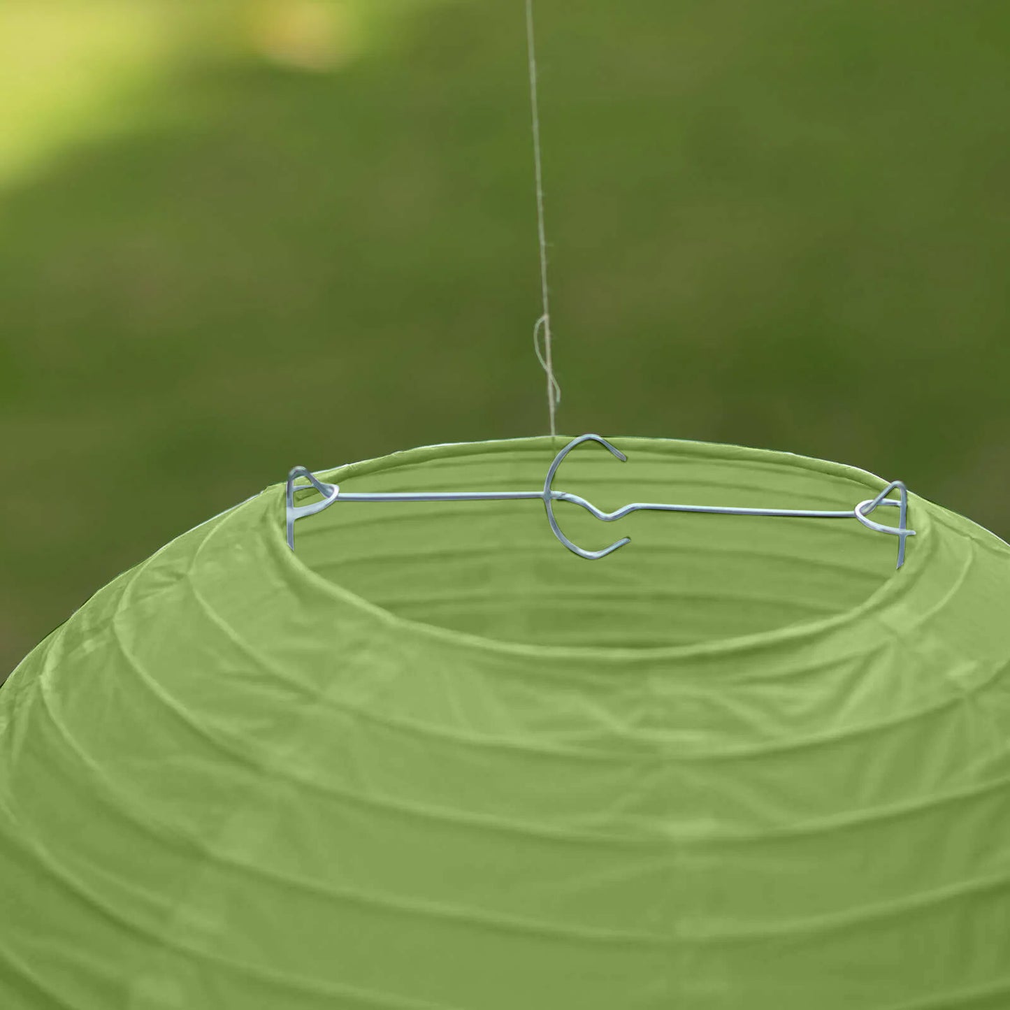 Set of 8 Sage Green Hanging Paper Lanterns, Decorative Round Chinese Sky Lanterns, Assorted Sizes  - 6",8",10",14"