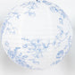 Set of 3 Hanging Paper Lanterns, 16", 18", 20" - French Toile White with Blue Floral Decorative Lamp