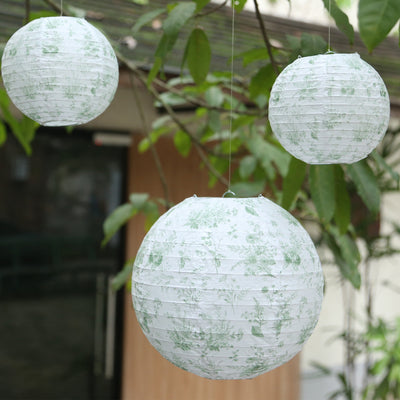 French Toile Floral Hanging Lanterns for a Classy Touch