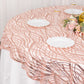 72"x72" Blush Wave Mesh Square Table Overlay With Embroidered Sequins