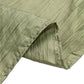 72"x72" Dusty Sage Green Accordion Crinkle Taffeta Table Overlay, Square Tablecloth Topper