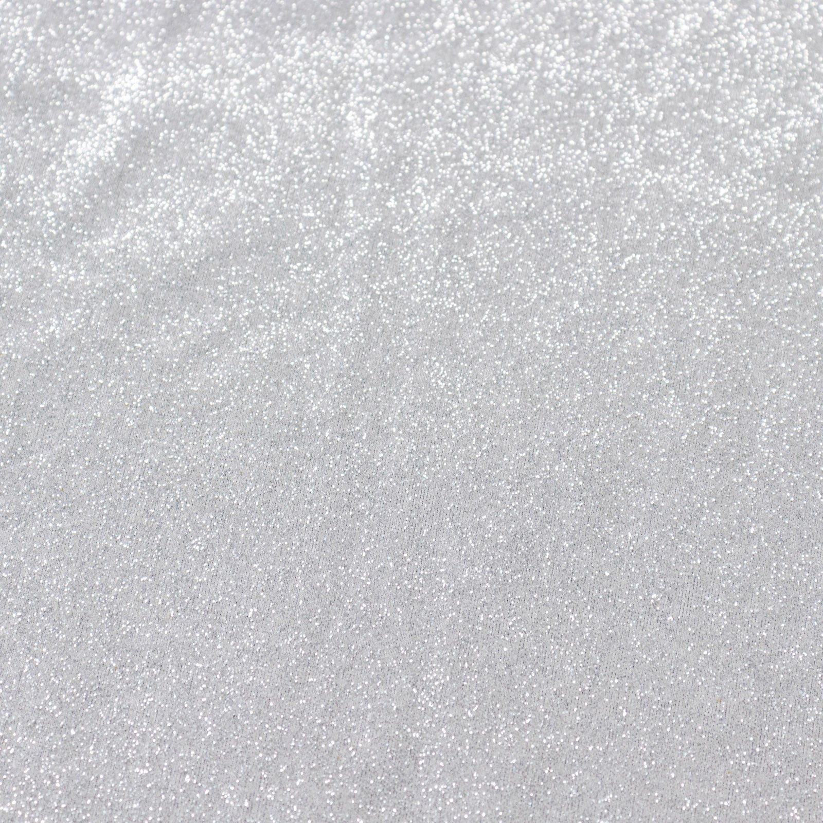 Silver glitter table overlay, perfect for festive events and celebrations.