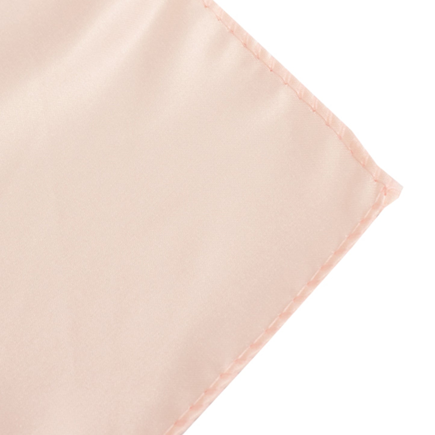 72"x72" Blush Lamour Satin Table Overlay, Square Tablecloth Topper