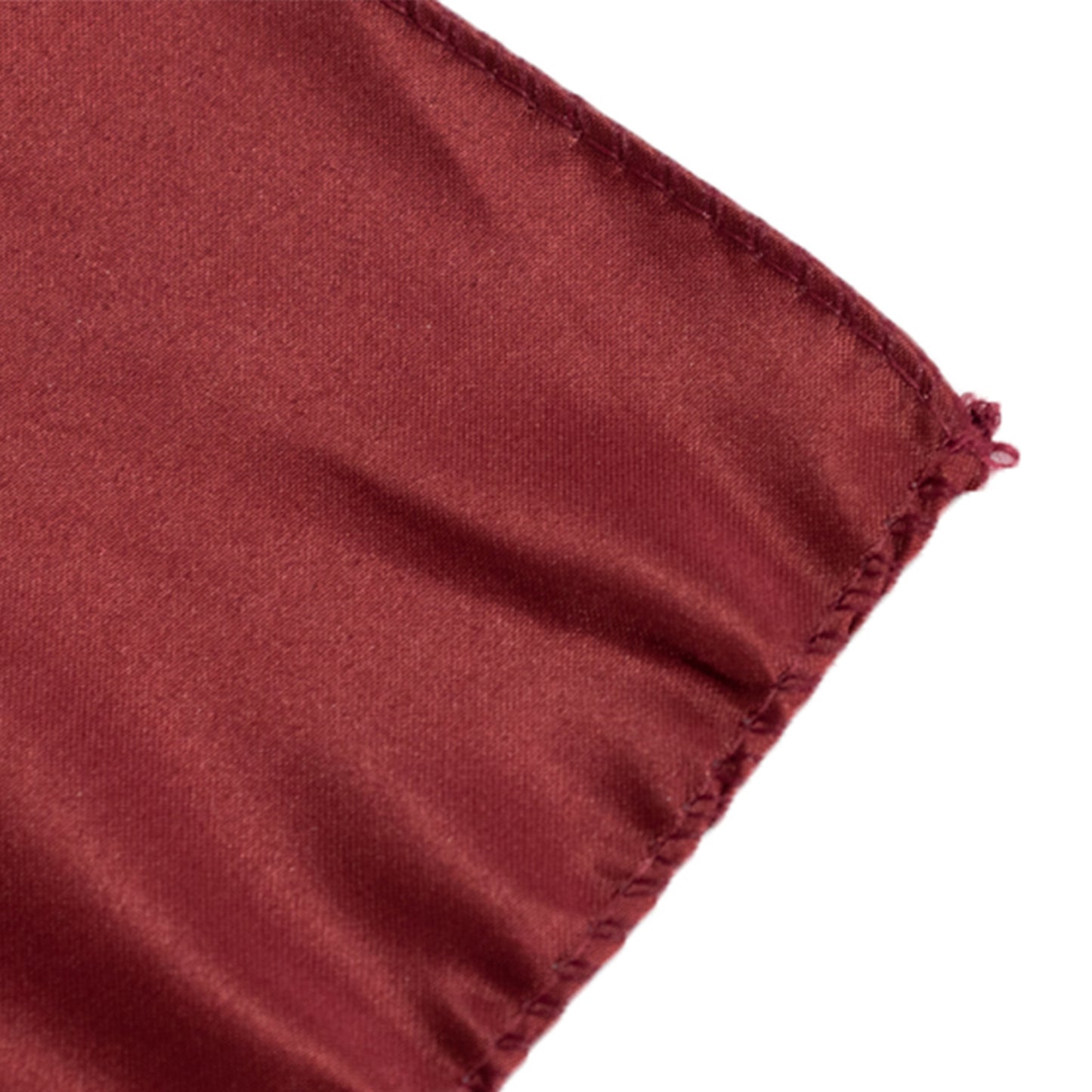 72"x72" Burgundy Lamour Satin Table Overlay, Square Tablecloth Topper