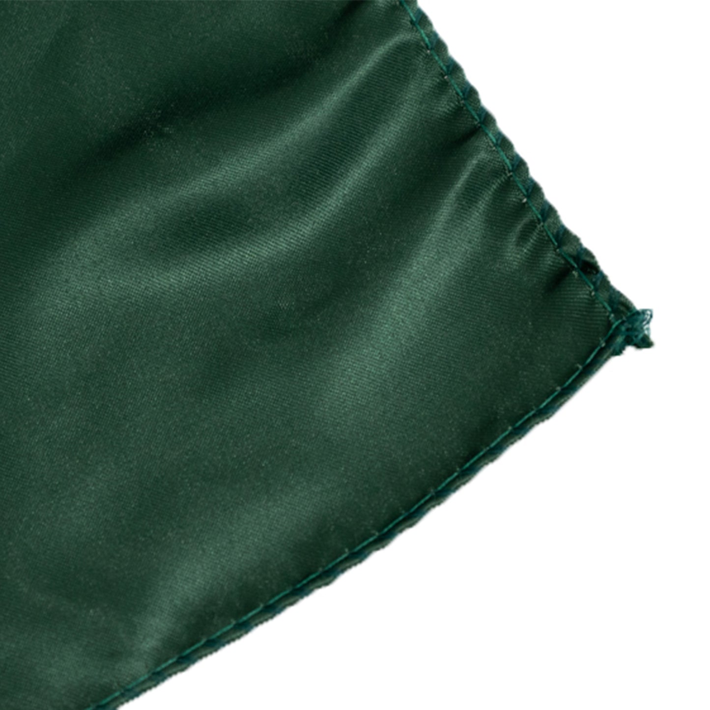 72"x72" Hunter Emerald Green Lamour Satin Table Overlay, Square Tablecloth Topper