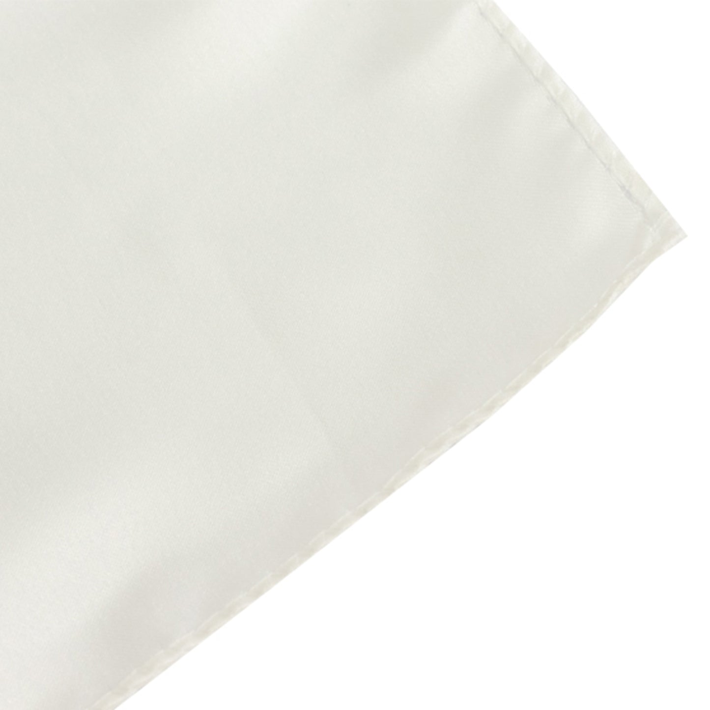72"x72" Ivory Lamour Satin Table Overlay, Square Tablecloth Topper