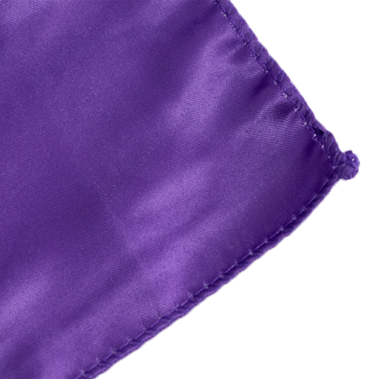 72"x72" Purple Lamour Satin Table Overlay, Square Tablecloth Topper