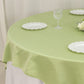 72"x72" Sage Green Lamour Satin Table Overlay, Square Tablecloth Topper