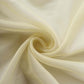 Champagne sheer organza table overlay, 72"x72", perfect for elegant table settings.#whtbkgd