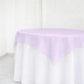10 Pack Lavender Lilac Organza Table Overlay 72"x72" - Sheer Table Topper