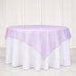 10 Pack Lavender Lilac Organza Table Overlay 72"x72" - Sheer Table Topper