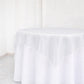 10 Pack White Organza Table Overlay 72"x72" - Sheer Table Topper