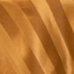 Gold satin stripe table overlay, smooth and elegant table topper.