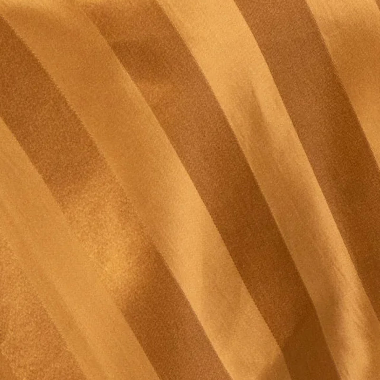 Gold satin stripe table overlay, smooth and elegant table topper.