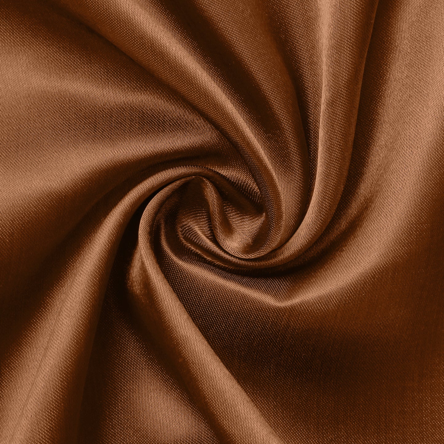 72"x72" Cinnamon Brown Satin Square Table Overlay, Elegant Table Topper