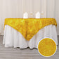 72" Gold Metallic Fringe Shag Tinsel Square Polyester Table Overlay