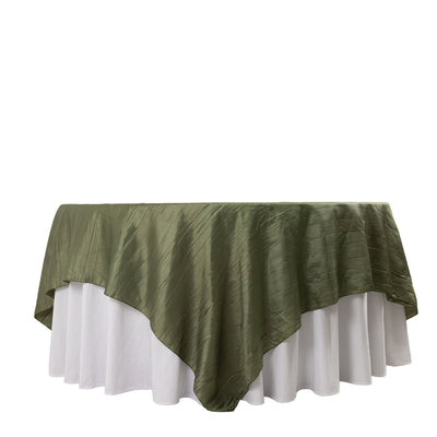 Sophisticated Texture of Dusty Sage Green Taffeta Overlay