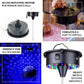 Black LED rotating motor for hanging mirror disco ball with colorful lights.