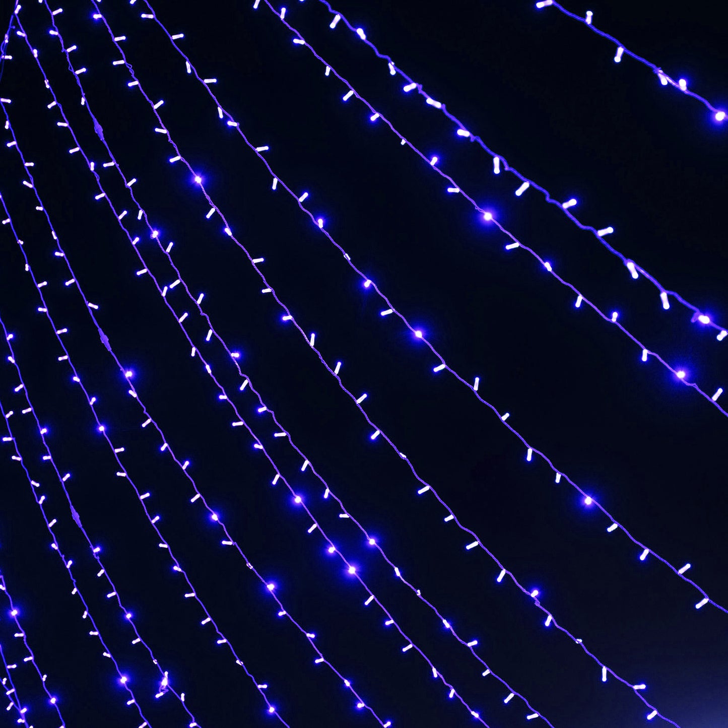 Blue twinkle fairy lights curtain string lights, 10ft x 20ft, 8 modes.