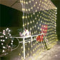 Clear 600 LED fish net lights, 20ftx10ft, with 8 modes for enchanting decor.