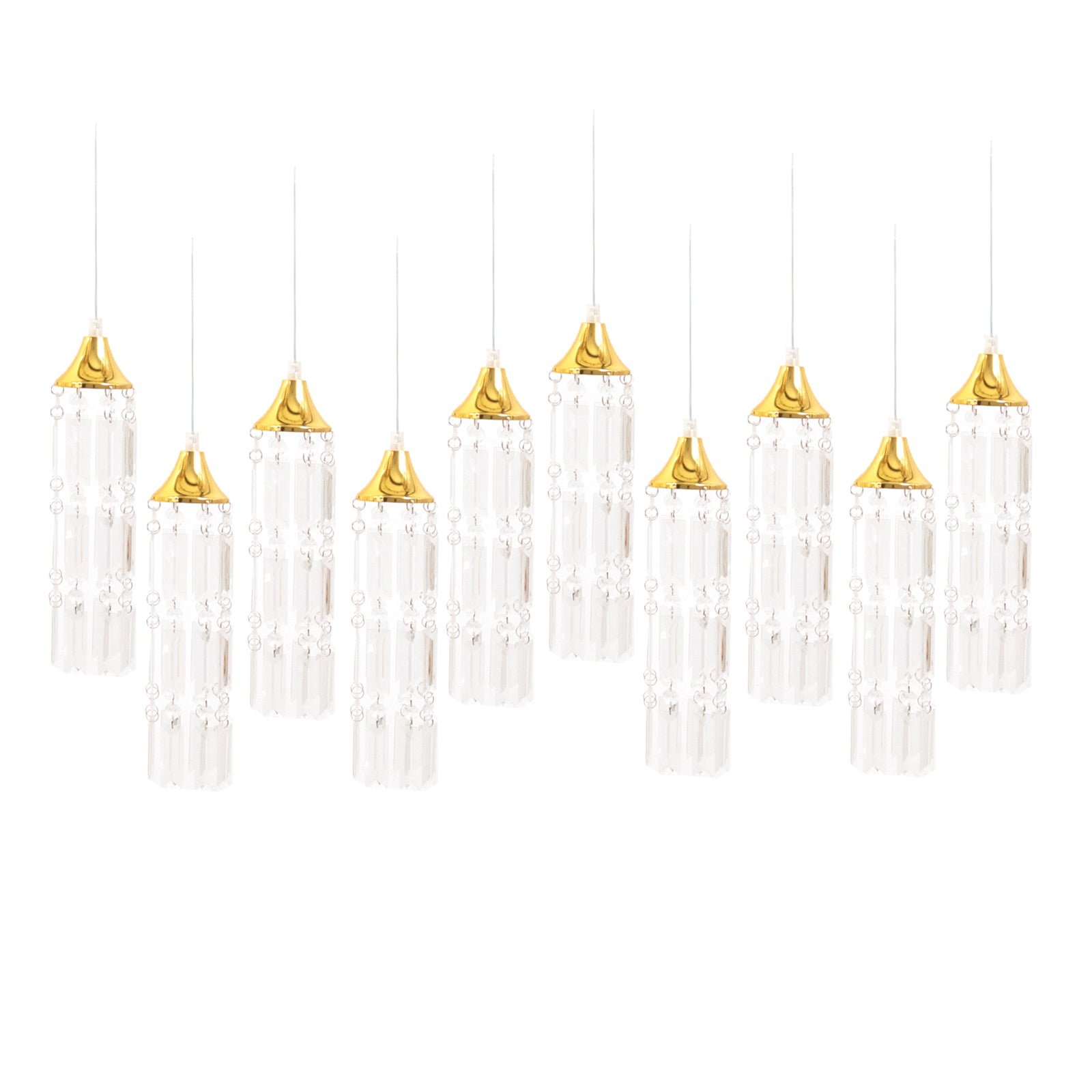 Gold Bell Frame Crystal String Lights | TCFLinen