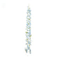 2 Pack Blue Jasmine Silk Flower Garland with Warm White LED Fairy Lights