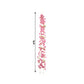 Pink jasmine flower garland with warm white LED lights, 6ft long.