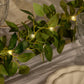 6ft lighted green vine garland with string lights for home and wedding decor