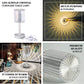 Color changing LED crystal table lamp with touch control, cordless and rechargeable.
