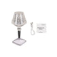 Colorful LED acrylic crystal cup shape cordless table lamp.