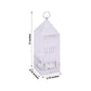 Crystal lantern table lamp with touch control, rechargeable, 11 inches tall.