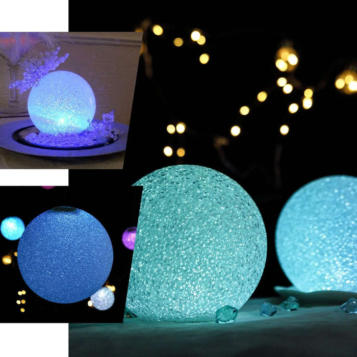 4 Pack | 3" Color Changing LED Ball Light Centerpiece Fillers, Battery Operated Mini Light Globes