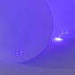 Purple mini LED balls, waterproof, battery-operated, 0.5" diameter.