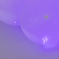 Purple round mini LED balls, waterproof, battery-operated lights.