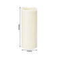 6 Pack Ivory Flickering Flameless LED Pillar Candles, 10" Real Wax Wavy Top Battery Operated Candles