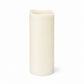6 Pack Ivory Flickering Flameless LED Pillar Candles, 10" Real Wax Wavy Top Battery Operated Candles