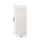 6 Pack White Flickering Flameless LED Pillar Candles, 10" Real Wax Wavy Top Battery Operated Candles