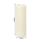 6 Pack Ivory Flickering Flameless LED Pillar Candles, 12" Real Wax Wavy Top Battery Operated Candles