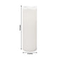 6 Pack White Flickering Flameless LED Pillar Candles, 12" Real Wax Wavy Top Battery Operated Candles