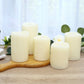Set of 5 Ivory Flickering Flameless LED Pillar Candles – Real Wax Dripping Edge, Battery Operated, W