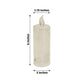 3 Pack Warm White Clear LED Pillar Candles, Flameless Battery Operated Lamps Diamond Acrylic Candle Light 6"