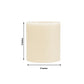 6 Pack Ivory Flameless LED Pillar Candles, 3" x 3" Flat Top Real Wax Battery Operated Candles with W