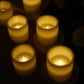 6 Pack Ivory Flameless LED Pillar Candles, 3" x 3" Flat Top Real Wax Battery Operated Candles with W