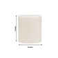 6 Pack White Flameless LED Pillar Candles, 3" x 3" Flat Top Real Wax Battery Operated Candles with W