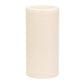 6 Pack Ivory Flameless LED Pillar Candles, 3" x 6" Flat Top Real Wax Battery Operated Candles with W