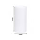 6 Pack White Flameless LED Pillar Candles, 3" x 6" Flat Top Real Wax Battery Operated Candles with W