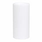 6 Pack White Flameless LED Pillar Candles, 3" x 6" Flat Top Real Wax Battery Operated Candles with W