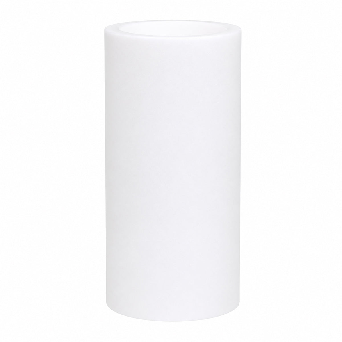 6 Pack White Flameless LED Pillar Candles, 3" x 6" Flat Top Real Wax Battery Operated Candles with W