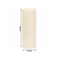 6 Pack Ivory Flameless LED Pillar Candles, 3" x 9" Flat Top Real Wax Battery Operated Candles with W